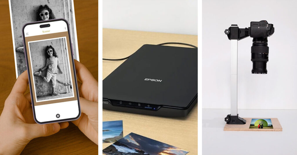 How to scan photos: smartphone, scanner, DSLR camera